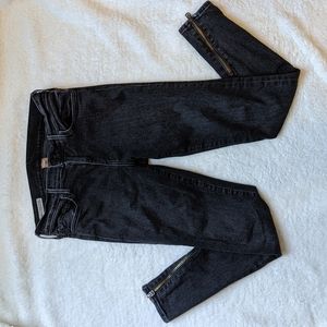 Halle Super Skinny Mid-Rise Jeans, Size 28